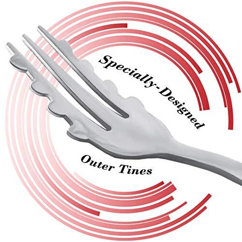 for-Ghetti Spaghetti Fork (Set of 4) Large (Pack 4), Silver