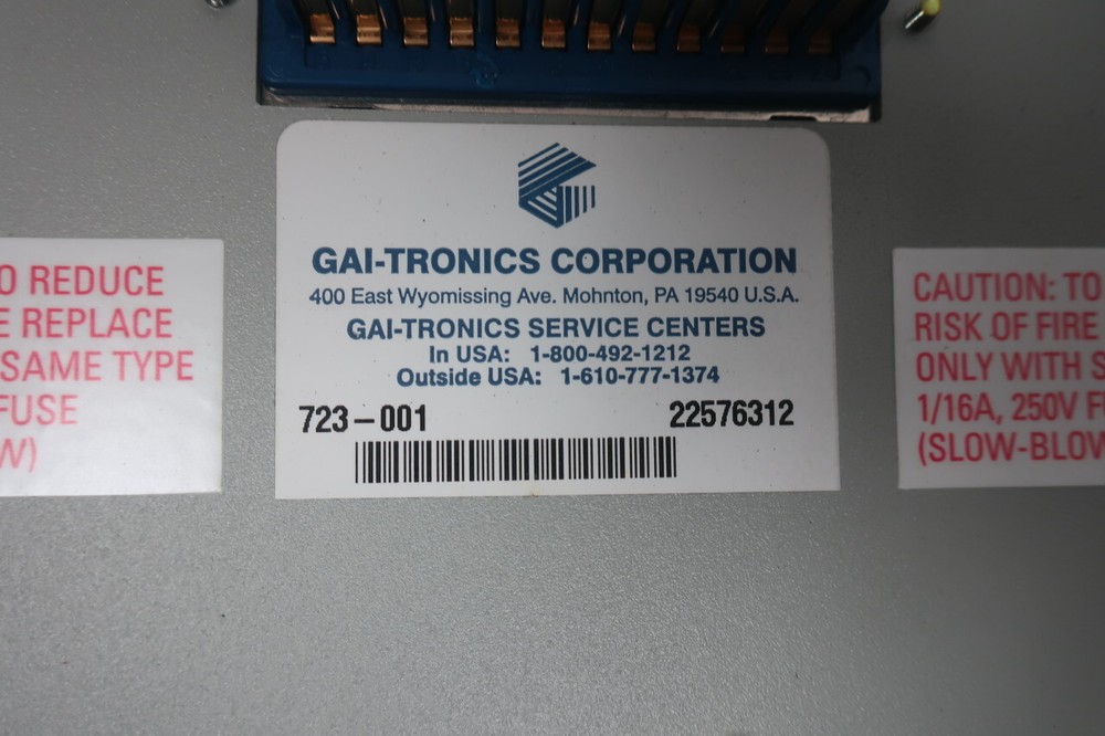 Gai-tronics 723-001 Page/party System Amplifier