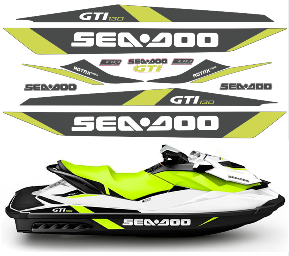 SEADOO GTI 130 2016 Graphics / Decal / Sticker Kit