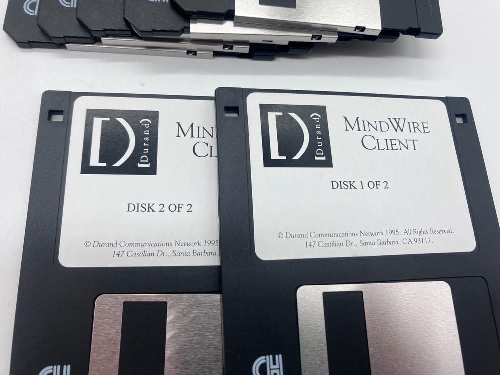 Durand Mindwire Manuals and Floppy Discs LOT