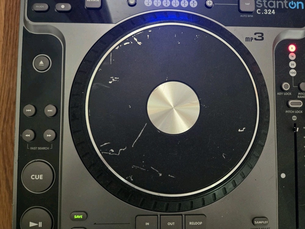 Stanton C.324 Tabletop DJ Turntable Mixer CD Player Inoperative "No Disc" Error