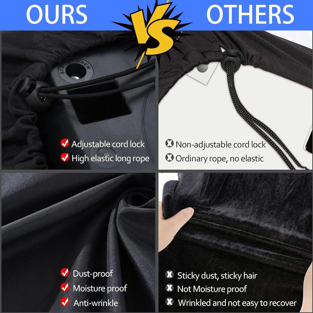 76 Key Keyboard Dust Cover - Stretchable Fabric Protector for Digital Piano &...