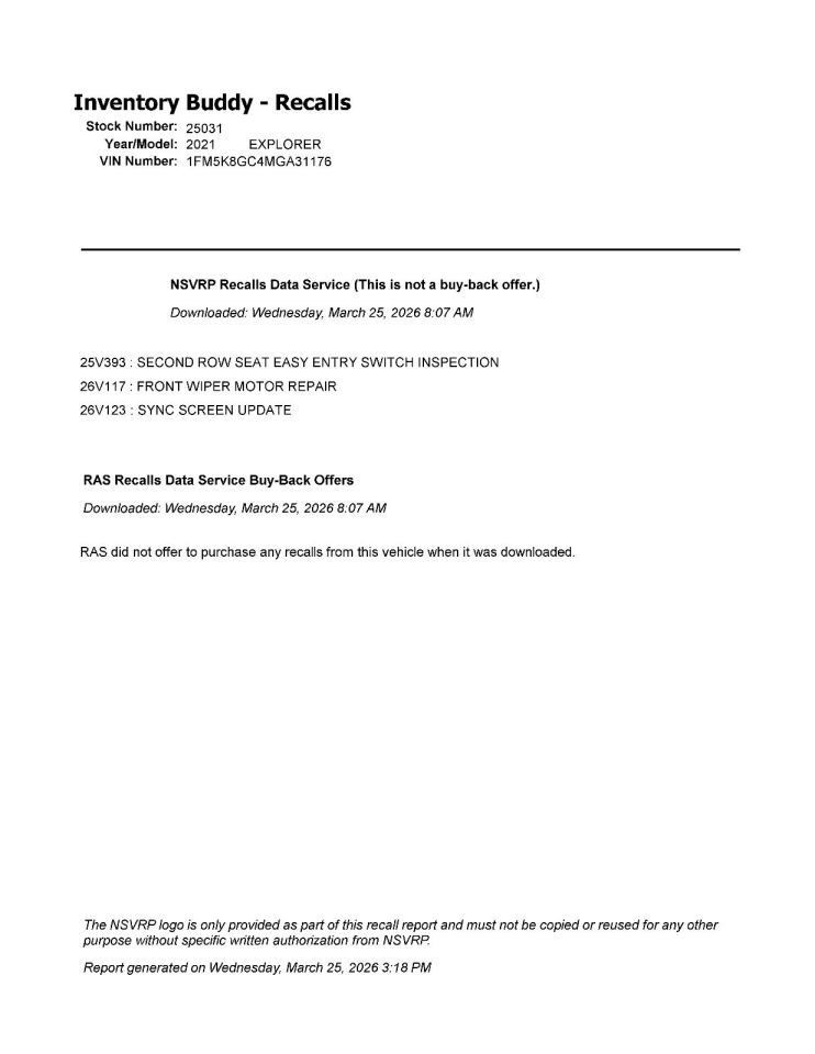 Camera/Projector Camera Windshield Mounted Fits 20-24 AVIATOR 1538441