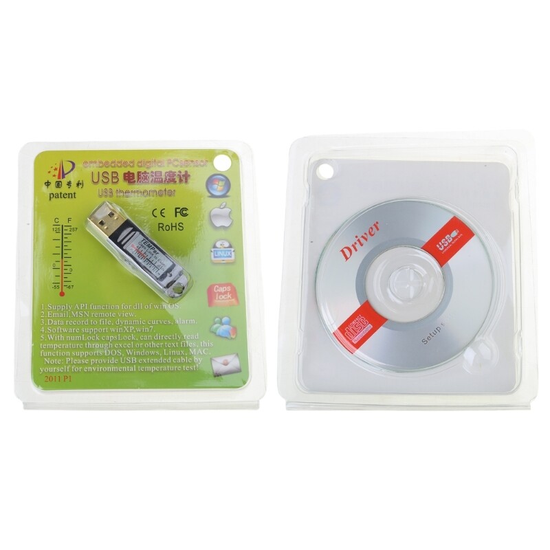 USB Sensor Control Alarm Data Logger Tester Temperature Measurement Thermometer