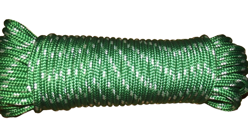 3/8" (10mm) x 100' Sail/Halyard Line, Double Braid Polyester, Sheets, Boat Rope