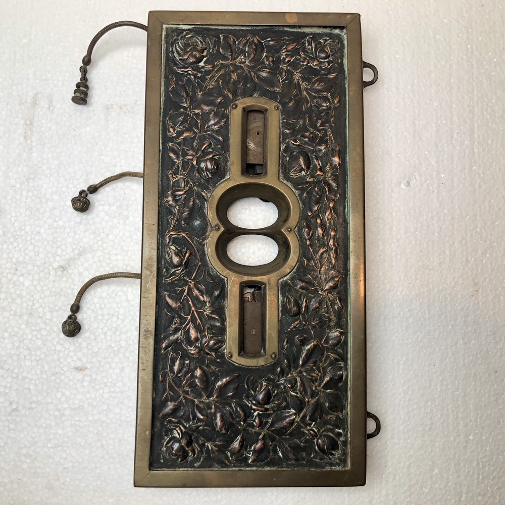Victorian Germany Repousse Elevator Call Panel