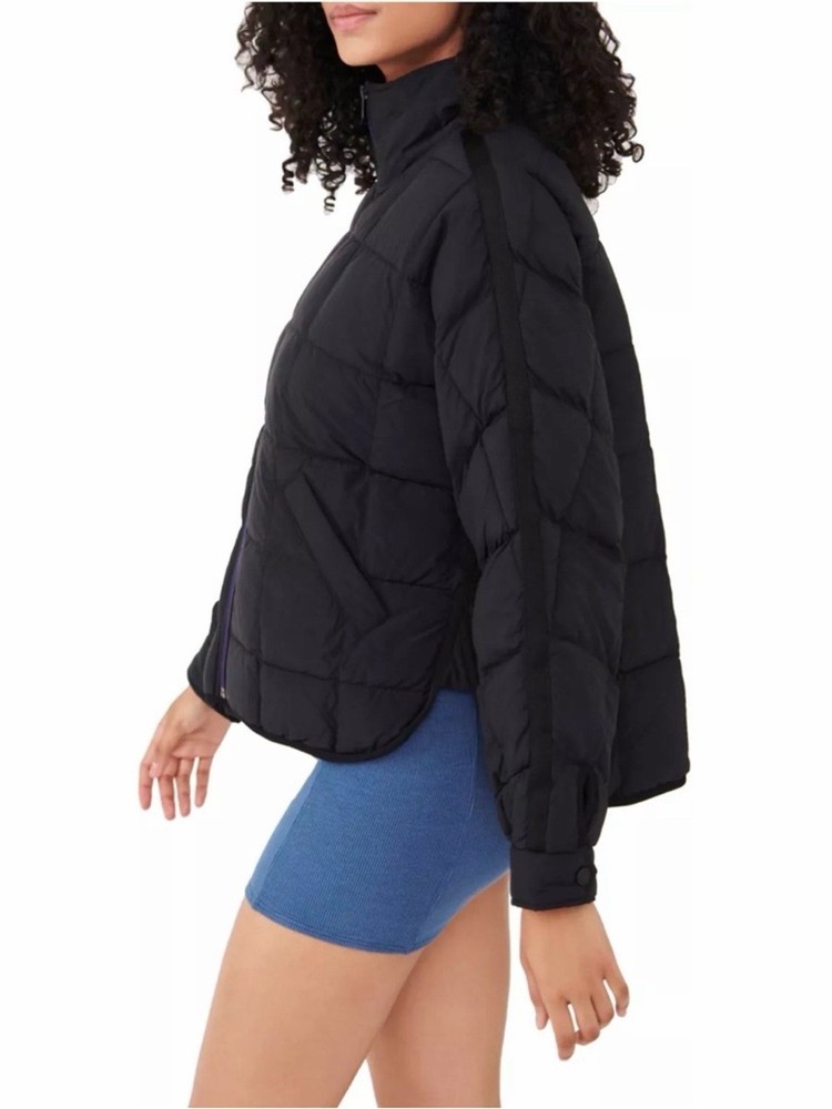 FP Movement by Free People Pippa Packable Puffer Jacket Black Medium M