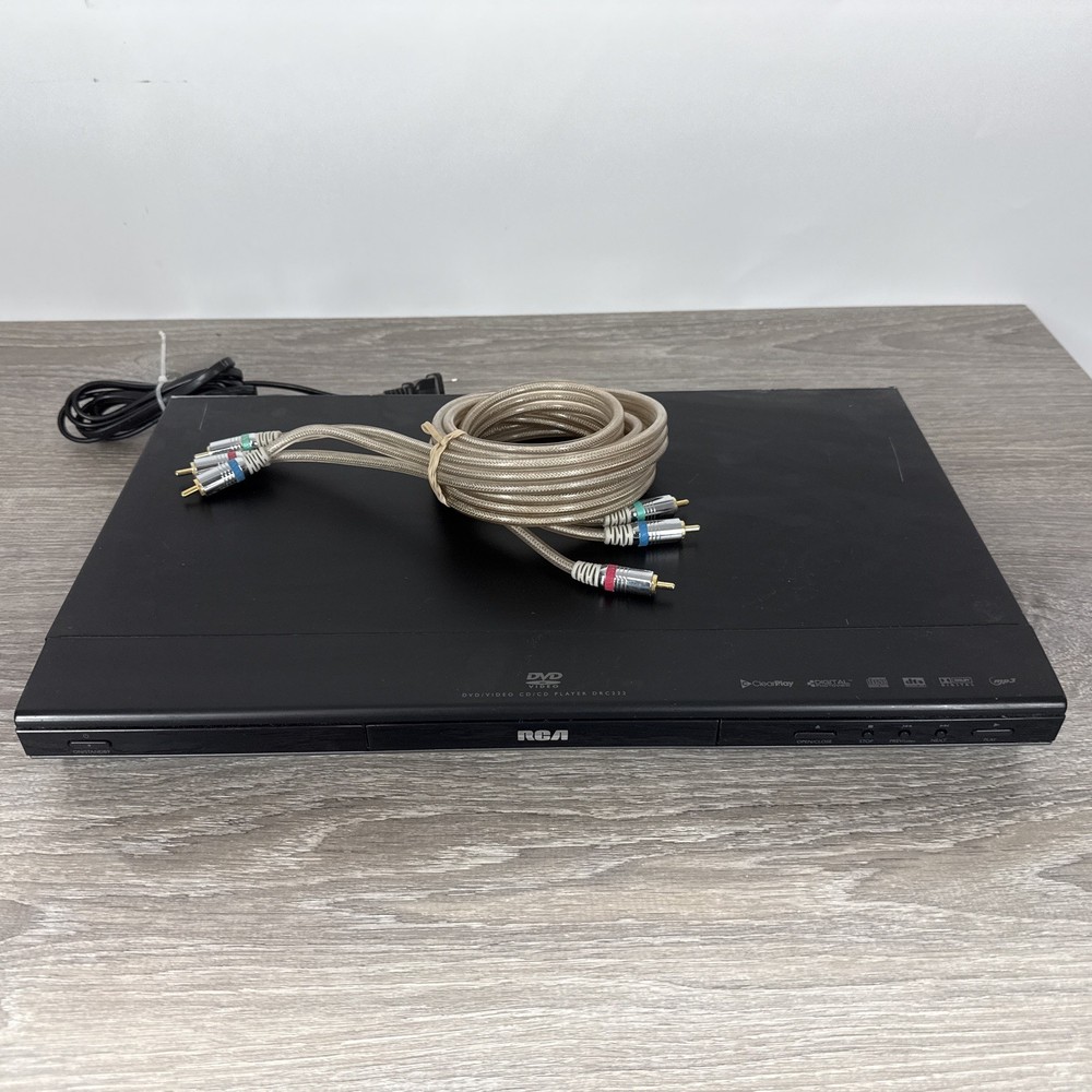 RCA DRC232 DVD/Video CD/CD Player With Digital Audio & S-Video + Cables WORKING