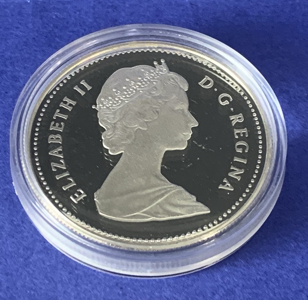 Canada 1989 Silver Dollar Proof, Mackenzie River, PR+++++