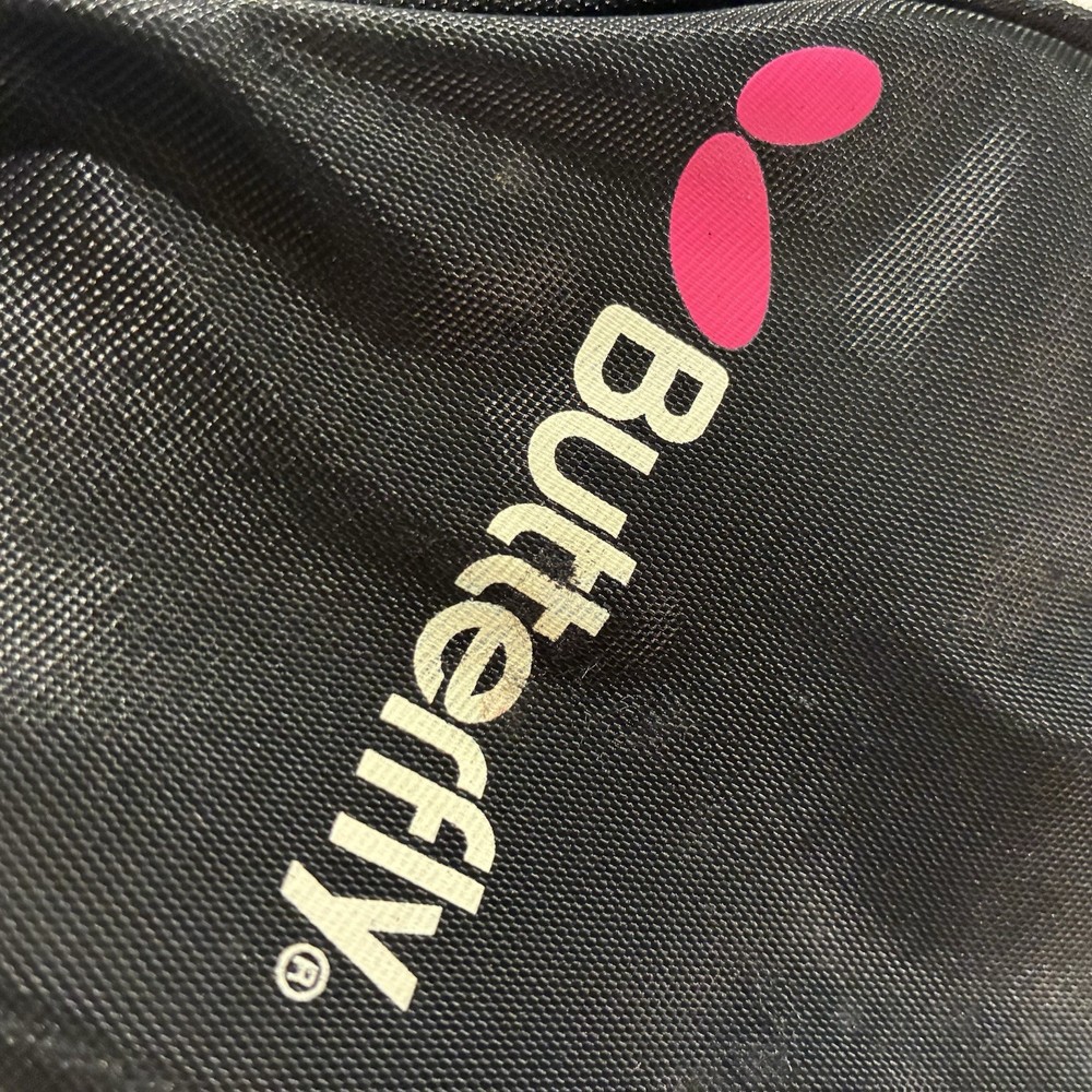 Butterfly Table Tennis Paddle Blade Case Padded Black EUC