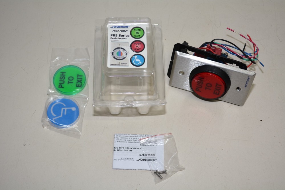 Securitron PB5E Push Button 2 Inch Round #W1303