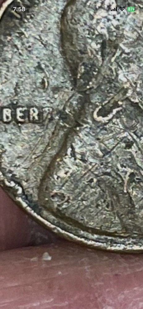 1953 D Penny Error