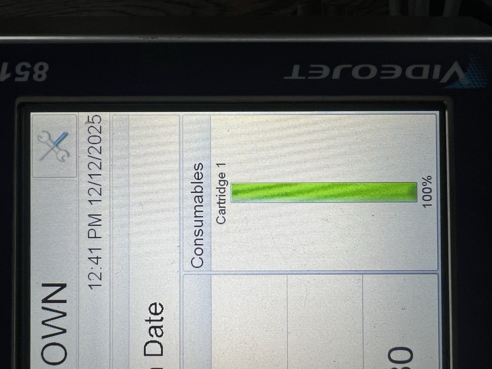 VideoJet 8510 TIJ 2.5 Printer, Pharmaceutical Track & Trace