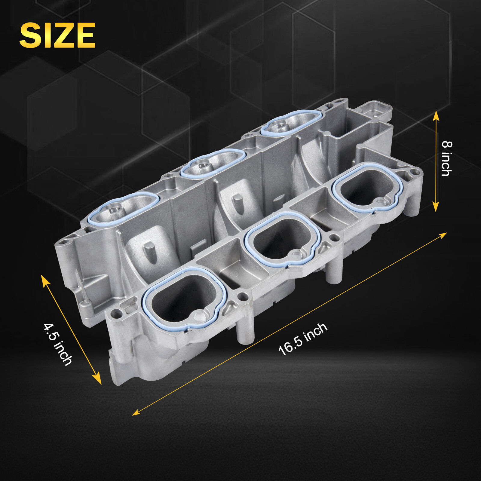 Full Aluminum Lower Intake Manifold & Oil Filter Housing For 11-16 Jeep Dodge