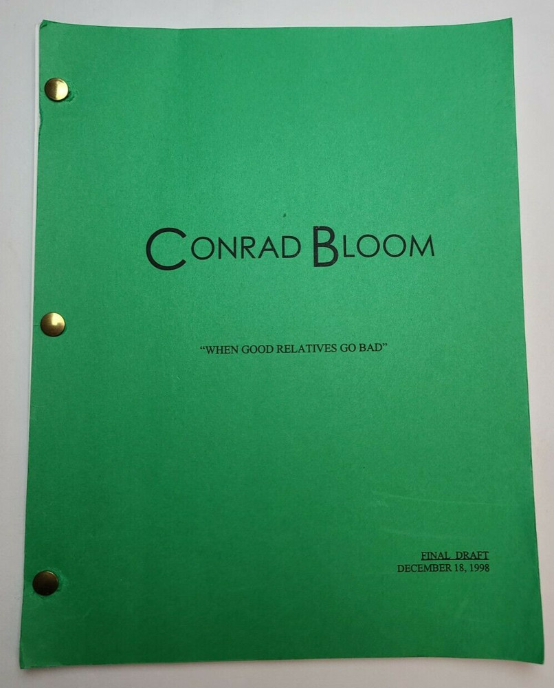 CONRAD BLOOM / Heide Perlman 1998 TV Script "When Good Relatives Go Bad"