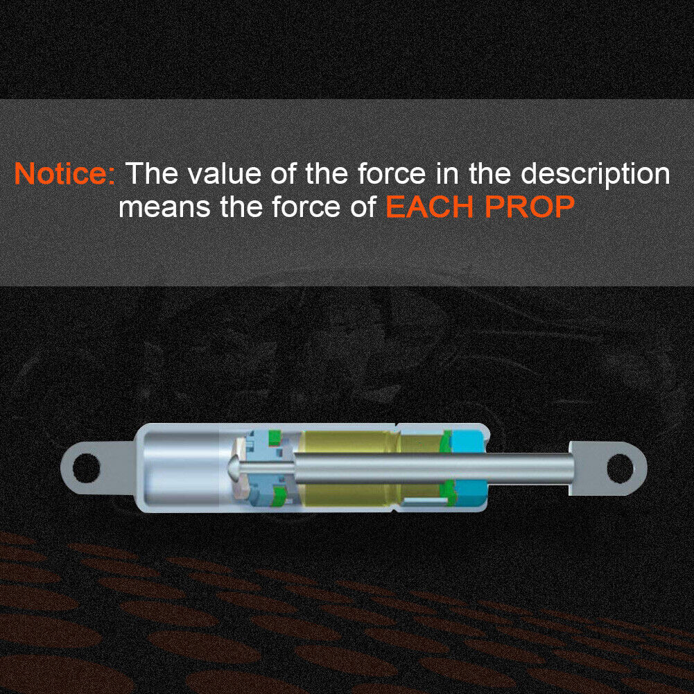 Qty2 Fits Dodge Charger 2006 - 2010 Trunk Lift Supports Gas Struts With Spoiler