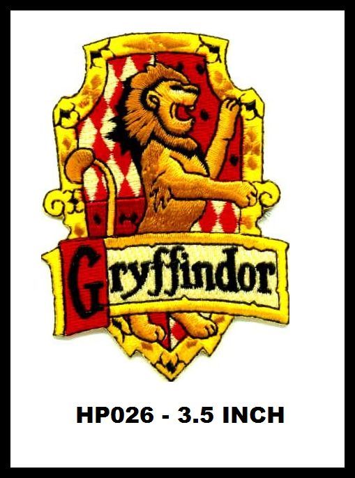 GRYFFINDOR  RED SHIELD PATCH - HP026