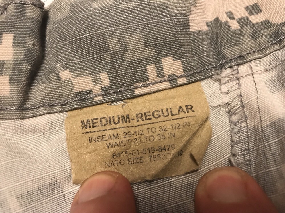 U.S. Army Combat Uniform Trousers Digital Camouflage Pattern Medium Regular