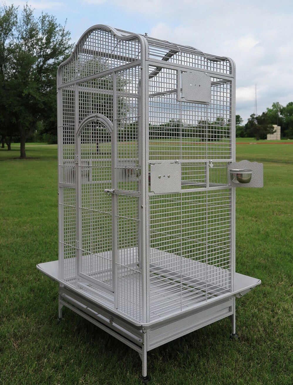 Large Parrot Open Play Dome Top Cage Cockatiel Macaw Conure 28"Lx22"Wx 62"H