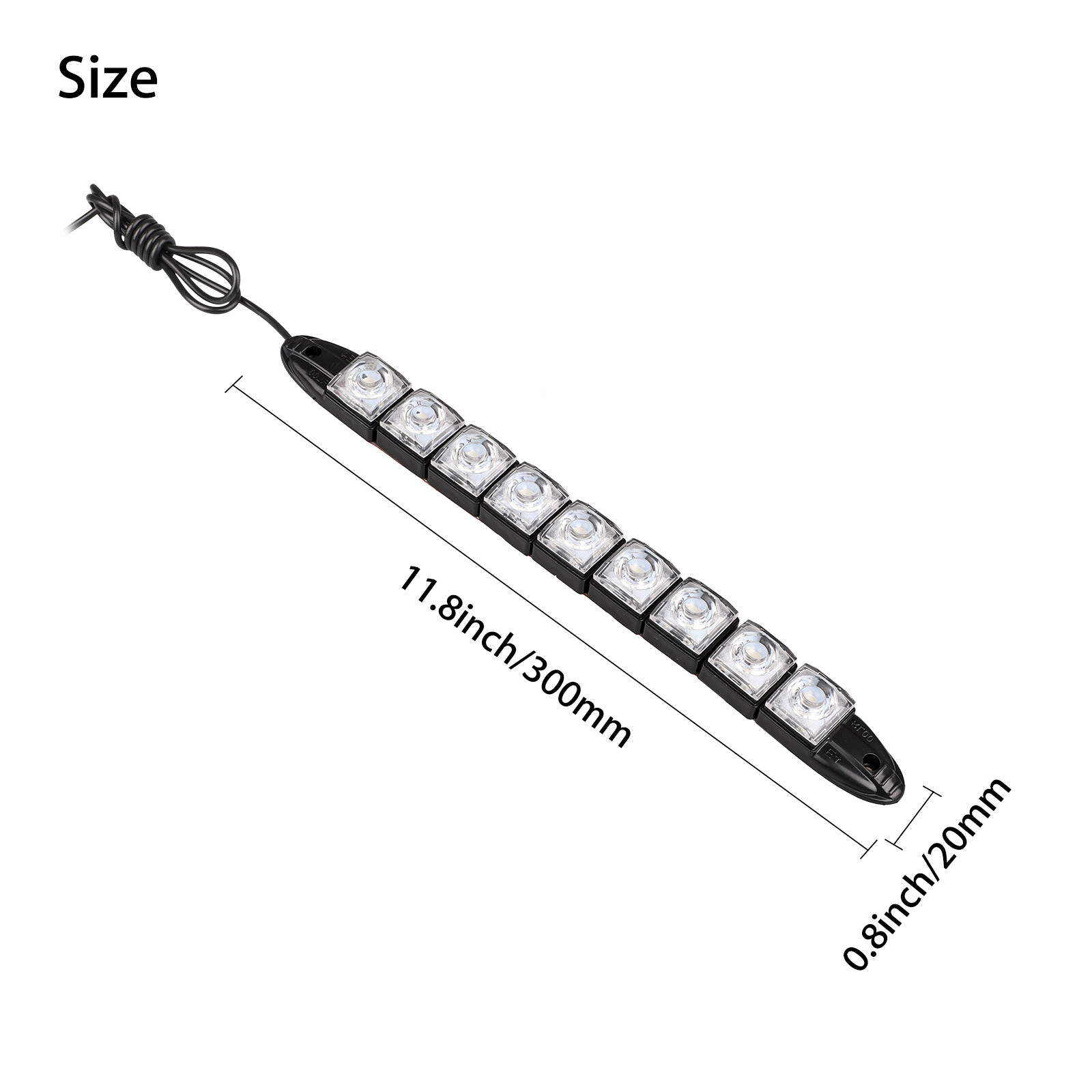 2PCS Navigation 9 LED Marine Bow Boat Yacht Pontoon Bright Lights Red Green 12V