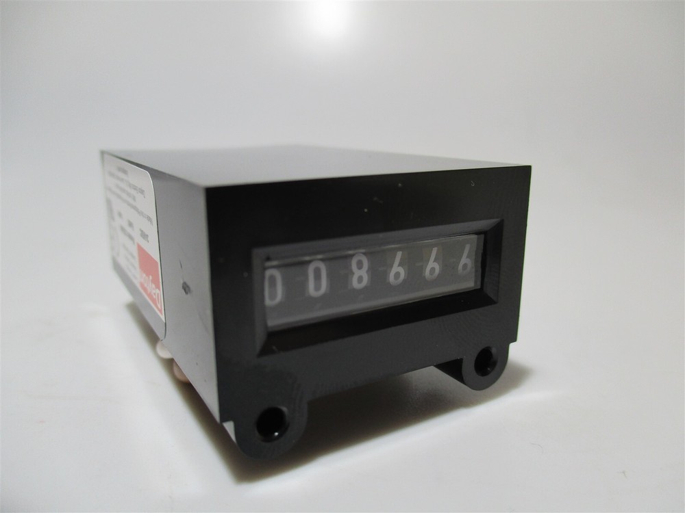 6-Digit 12-Counts Per Sec. Base Mounted Electromechanical Counter