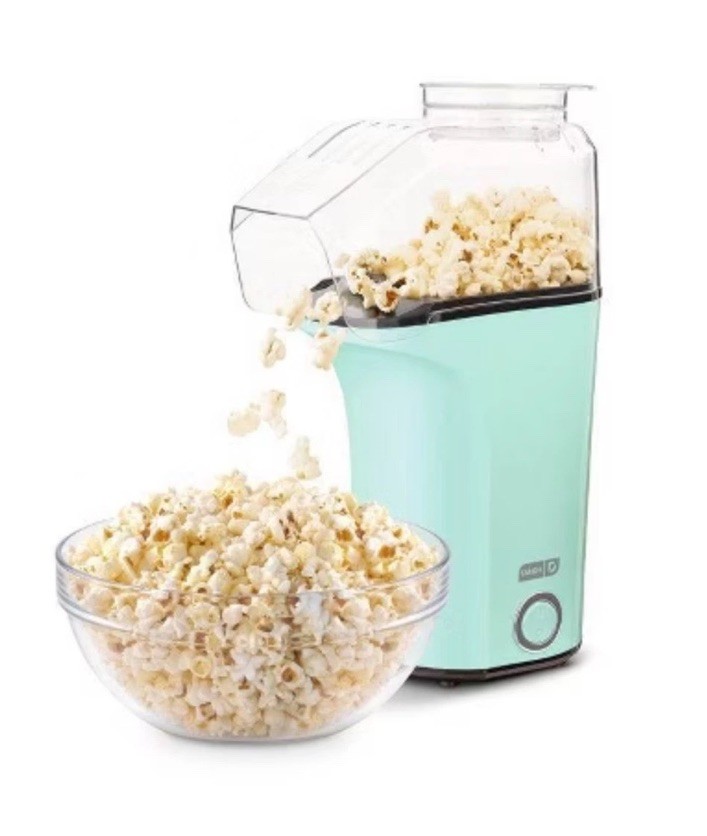 Dash 16-Cup Electric Popcorn Maker - 1400W, 8 Kernel Capacity, Aqua, Easy Clean