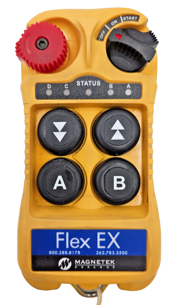 Magnetek FLEX 4EX Wireless Transmitter 4-Button Remote Control for Hoist