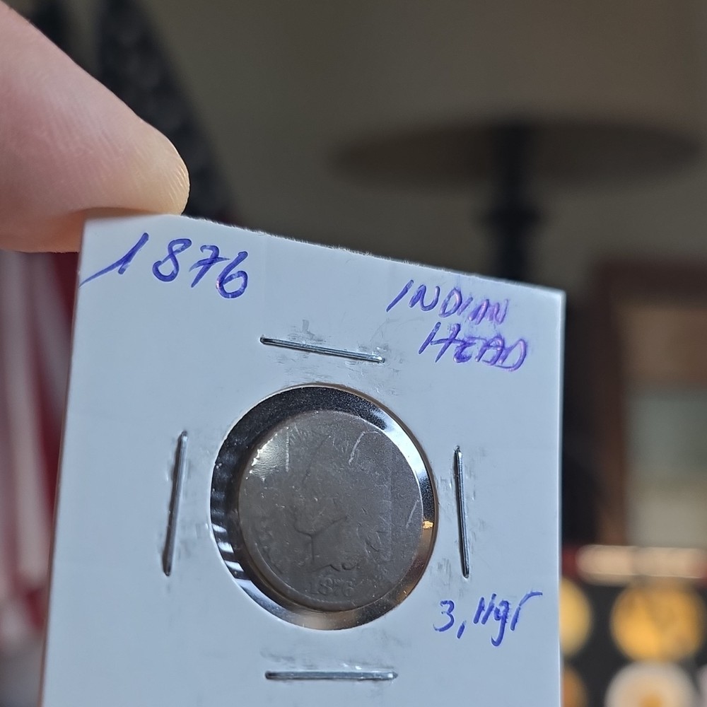1876 Indian Head Small Cent US Coin Circulated Uncertified