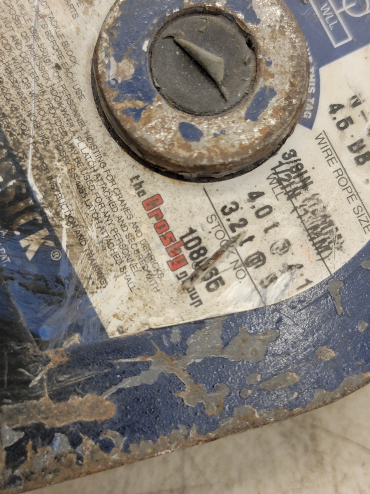 McKissick Crosby N-418 4.5 BB Snatch Block 4 Ton, 108065, 3/8