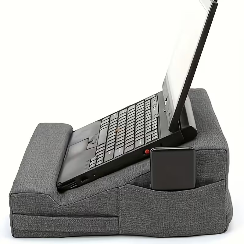 Adjustable Polyester Tablet Pillow with Stand | Comfortable Bed Cushion for Read