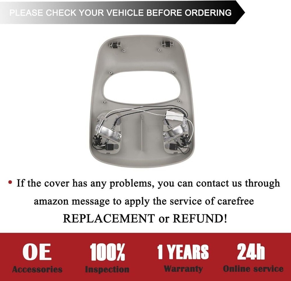 1DK78BD1AA Overhead Console Cover For Dodge Ram 1500 2500 3500 2002-2010