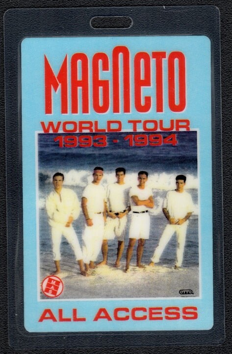 Magneto Backstage Pass - 1993 - 1994  - Laminated Pass