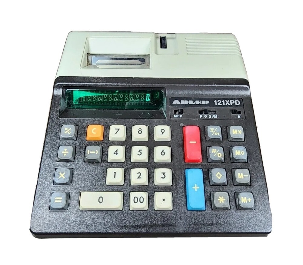 Vintage Triumph Adler 121XPD Calculator Adding Machine