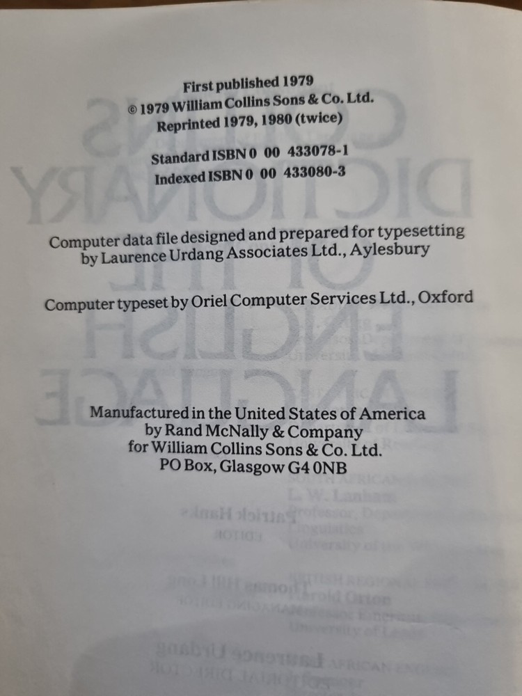 Collins English Dictionary