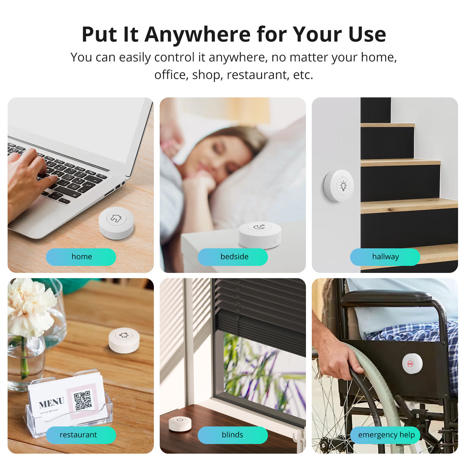 SONOFF Zigbee Wireless Switch SNZB-01P Button Switch Smart Scene Two-way Contol