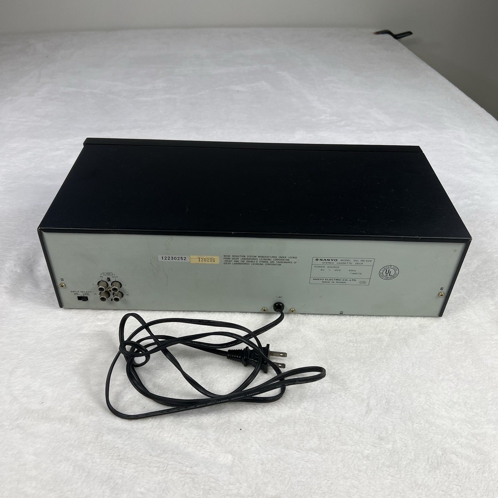 Sanyo RD S29 Stereo Cassette Deck Dolby System Audio Player Recorder Tested