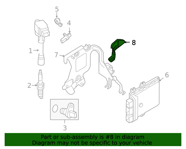 Genuine Nissan Engine Control Module (ECM) Bracket 23706-JA00A