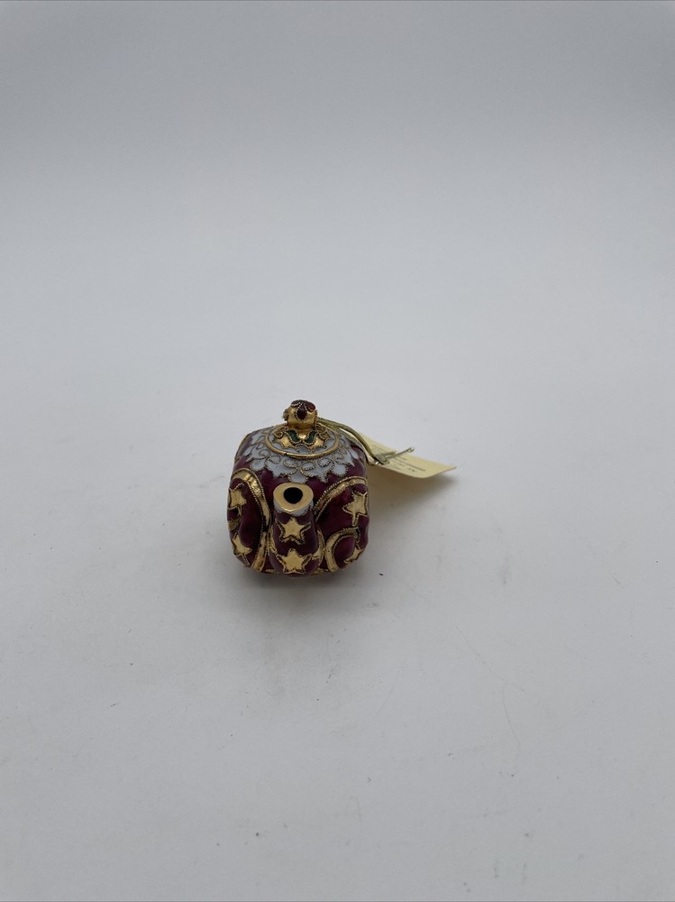Miniature Cloisonné Tea Pot Ornament