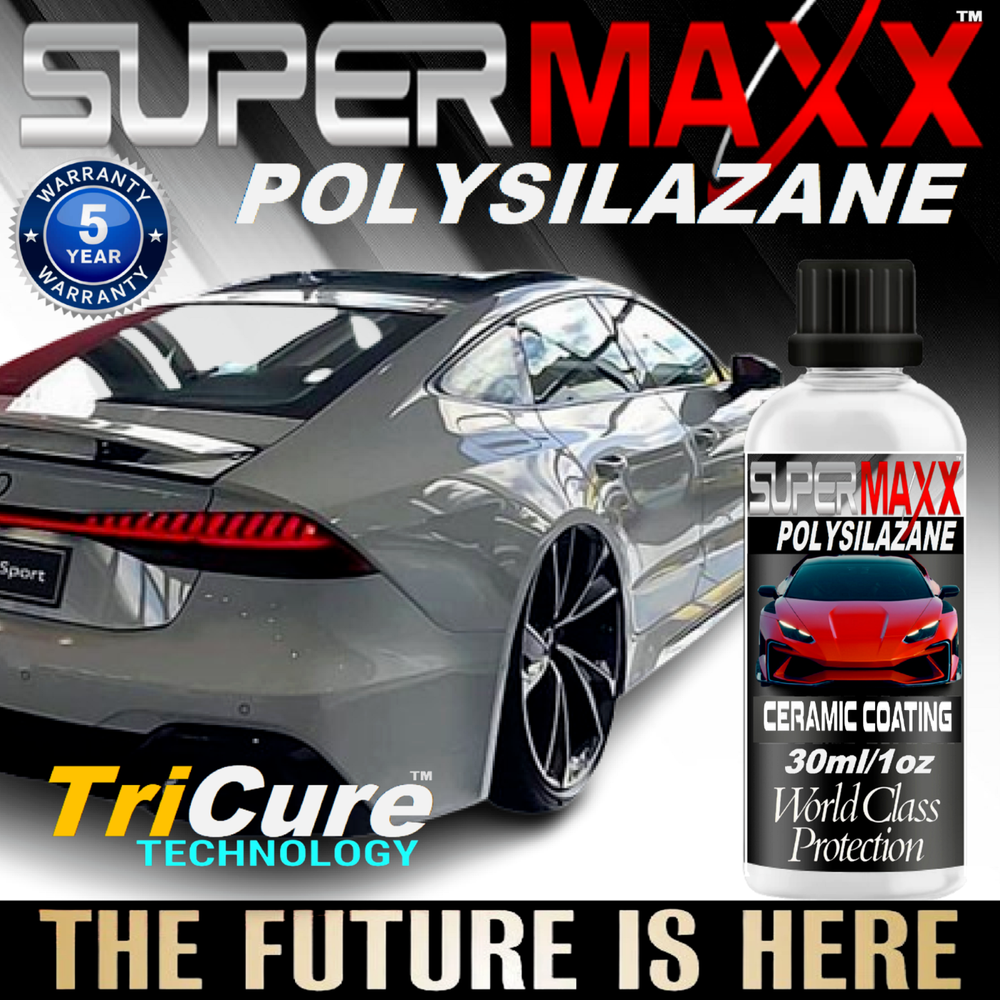 CERAMIC CAR COATING 1oz/30ml POLYSILAZANE "SCRATCH RESISTANT" TRICURE TECHNOLOGY