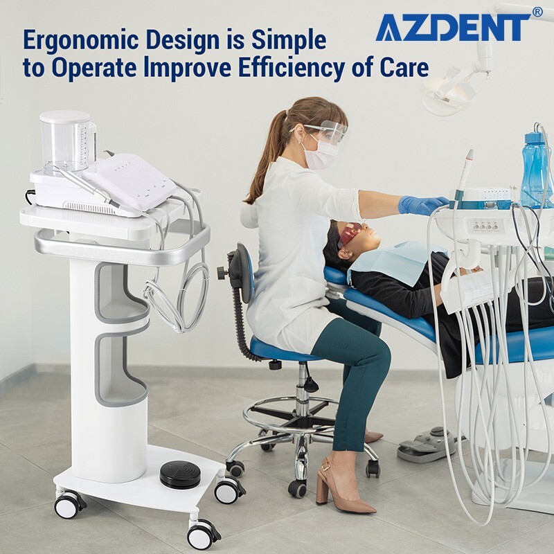 Dental Trolley Intraoral Scanner Cart Mobile Rolling Serving Cart 3 Layer Single