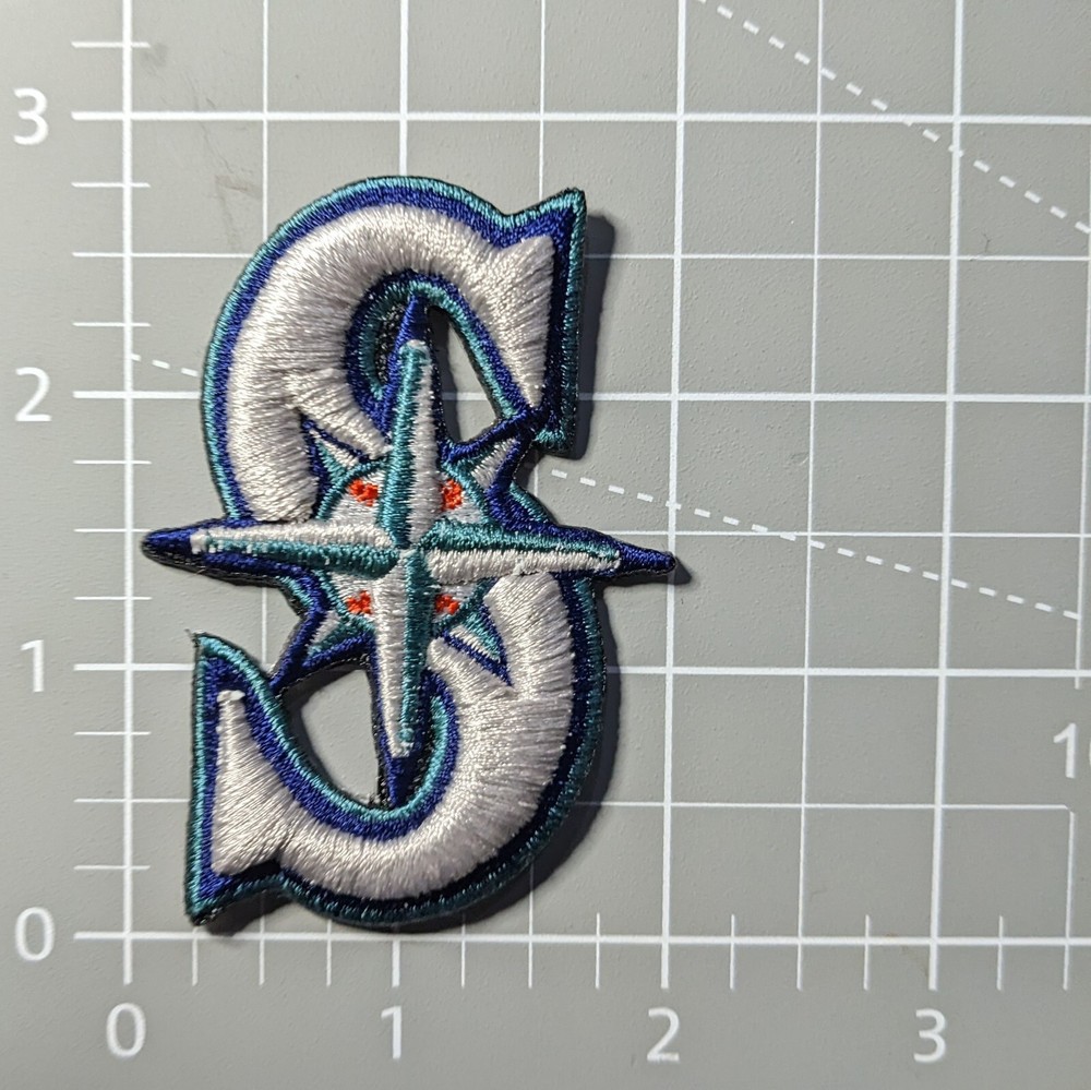 Seattle Mariners Patch 2.75x2" MLB Baseball 3D Puffer Patch Embroidered Iron On