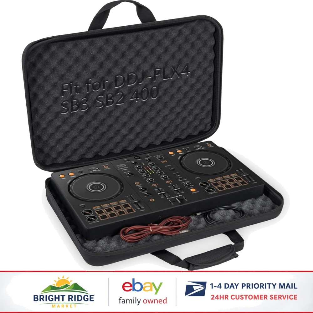 Molded Storage Case for DJ Gear with Protective Interior and External Dimensions