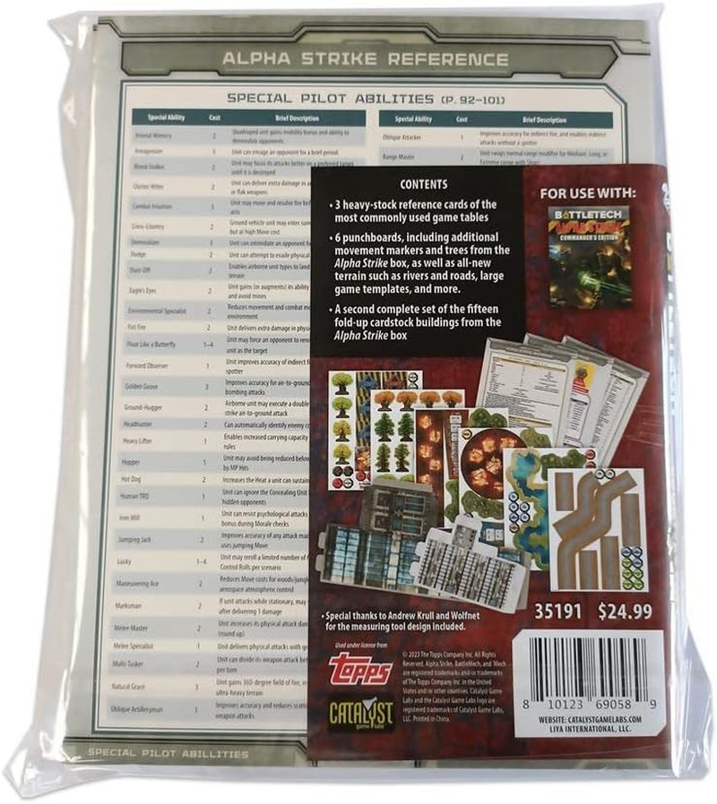 Battletech Counters Pack Alpha Strike - Miniatures Wargame Accessory for 2+ Play