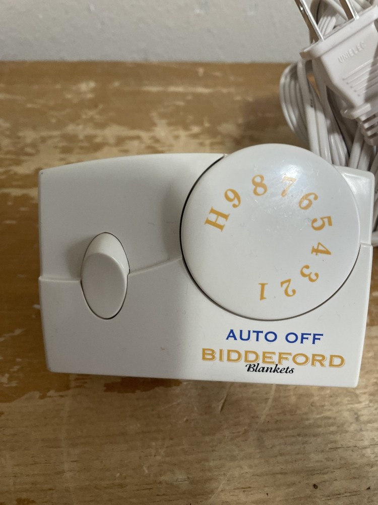 Biddeford Heated Blanket Controller Auto Off White TC11BA Replacement Cord