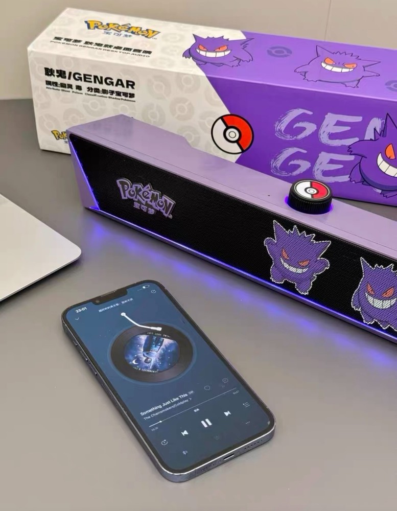 Pokémon Desktop Soundbar Gengar Multi Function Bluetooth Speaker 2025 New