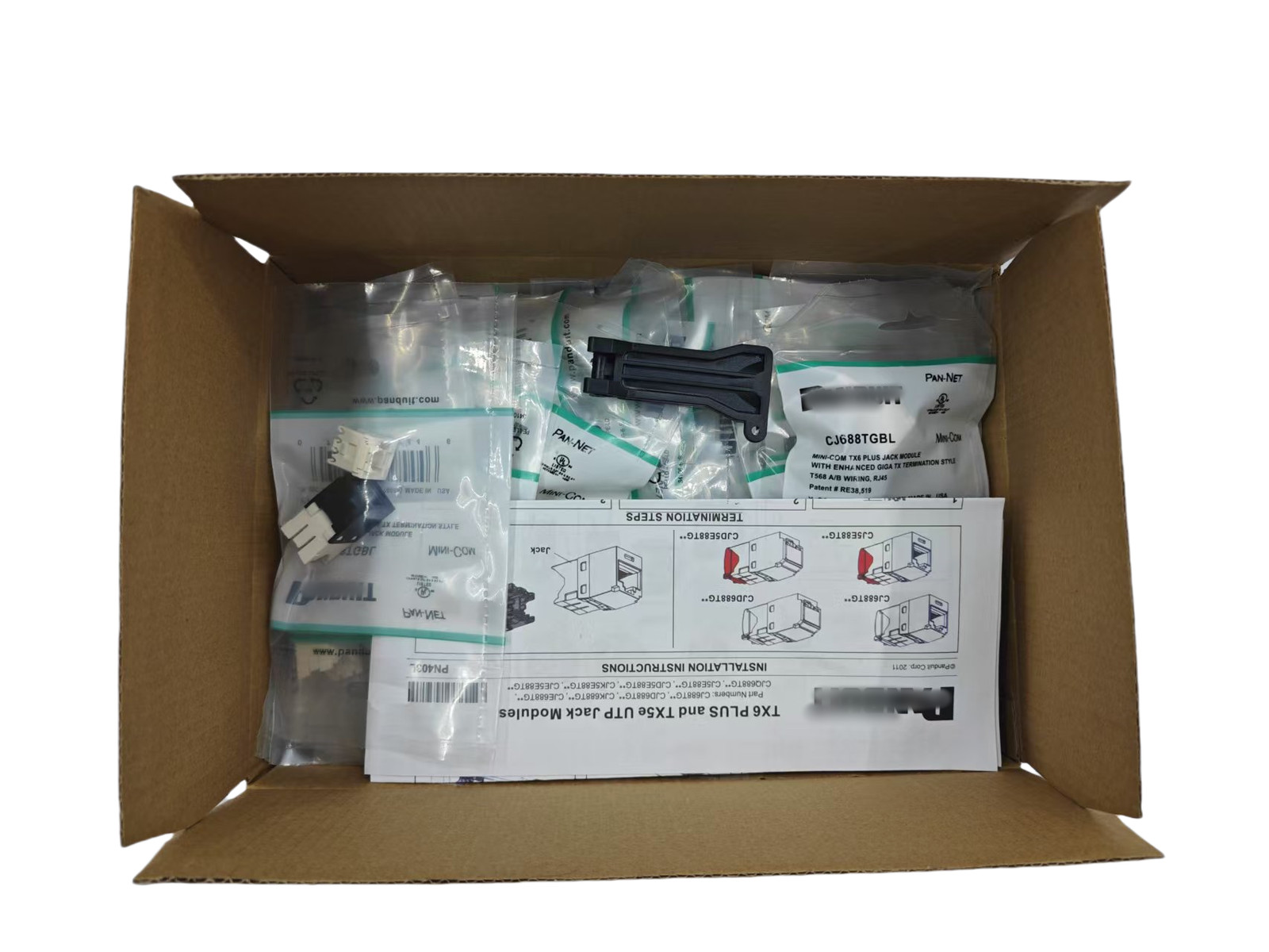 50PCS Giga TX Cat6 Panduit Network jack CJ688TGYL CJ688TGIW CJ688TGGR CJ688TGRD