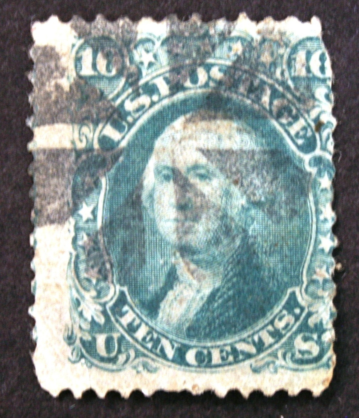 3-19,  RNV432 ****  SCOTT #96,  10c WASHINGTON /"F" GRILL,  USED,  CV $275