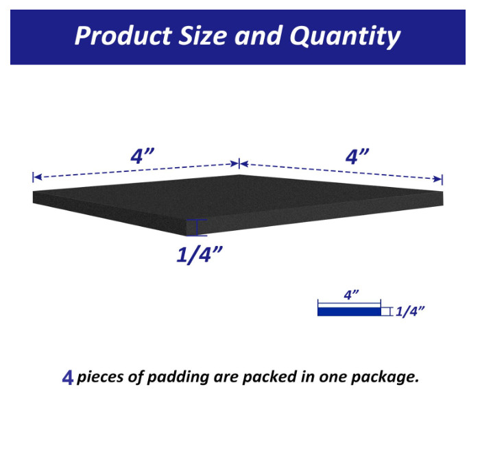 Foam Padding Sheets with Adhesive Backing - Self Stick Neoprene Insulation Foam