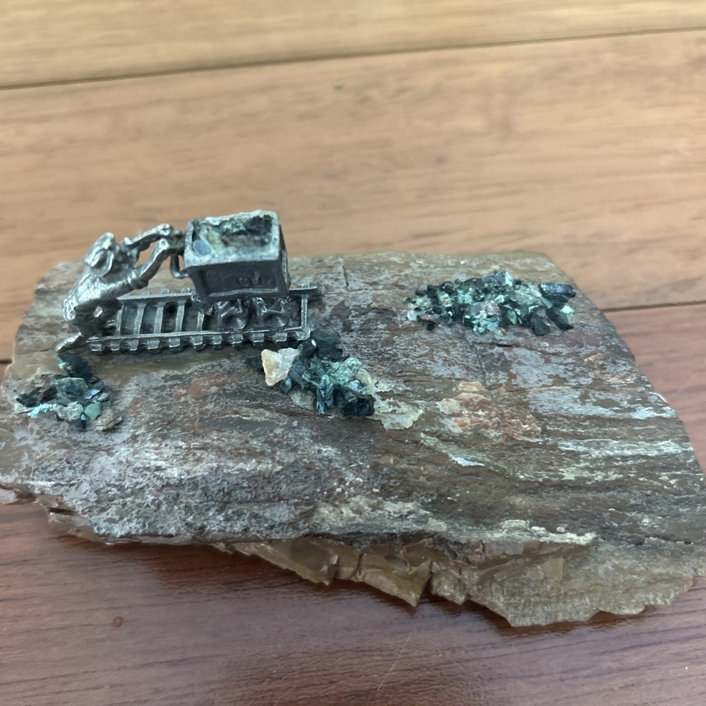 Gem Mining Pewter Paperweight