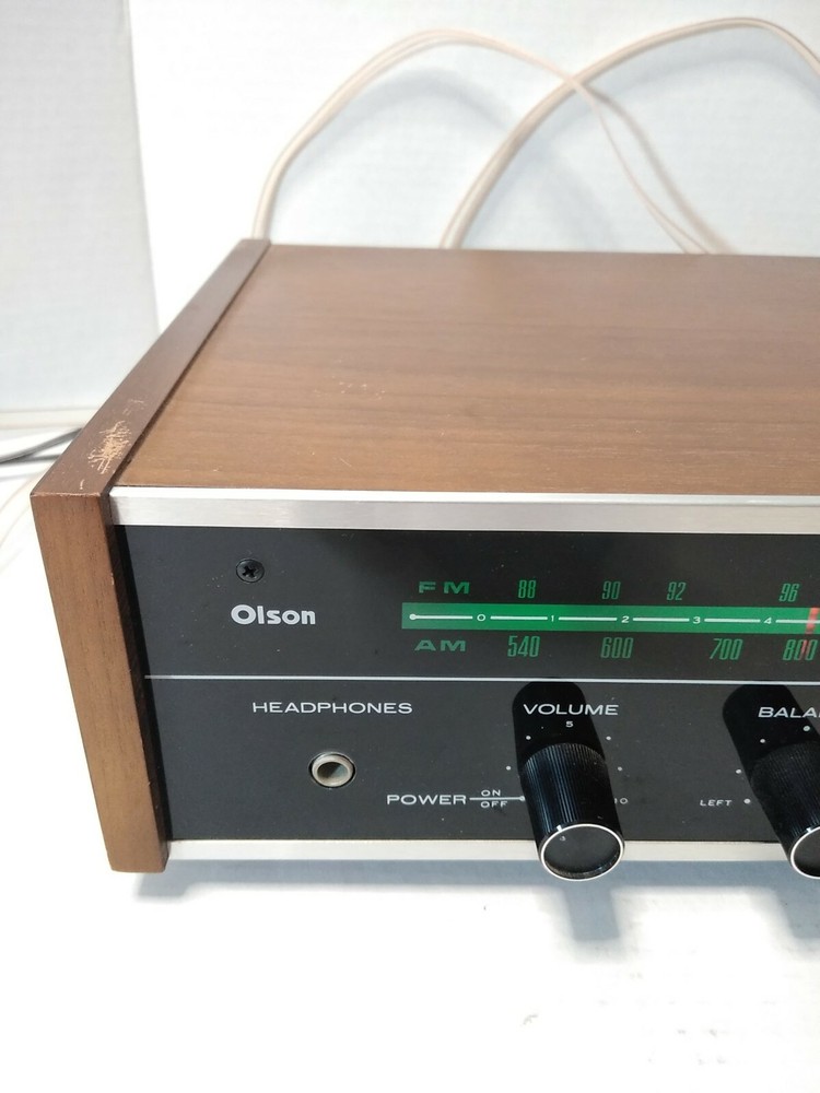 Vintage Olson RA-287 Solid State Stereo 1974 VERY RARE READ DESCRIPTION